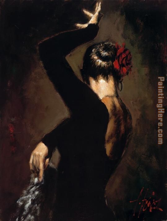 Flamenco Dancer Terciopelo negro II